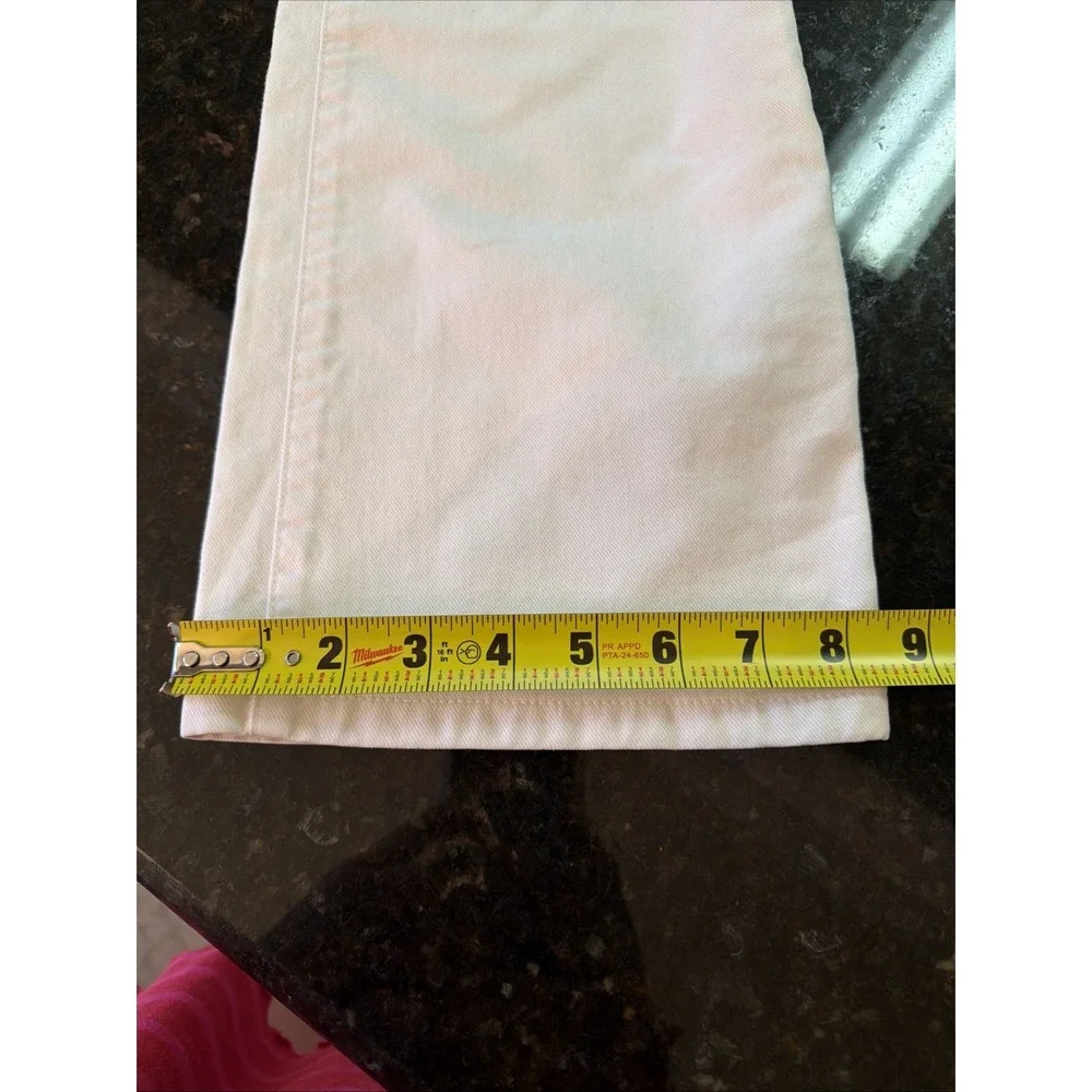 Lands End Womens White Jeans Bootcut Sz 4x31 Spring Pants Denim Summer Old Money - Picture 11 of 11